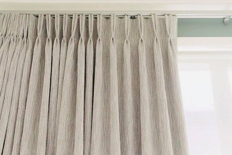 Texture of drapes in lounge