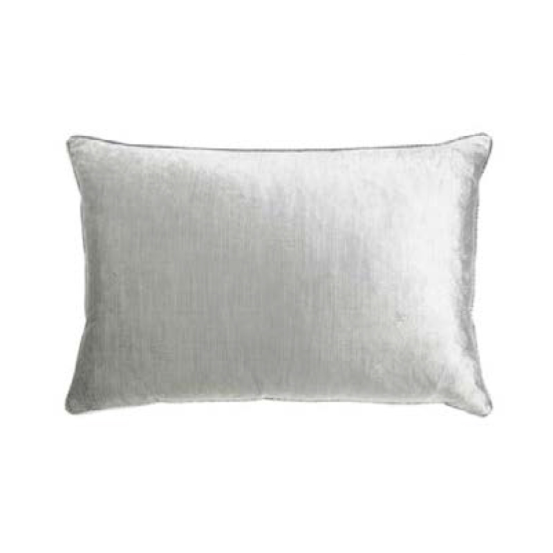 silver rectangle cushion
