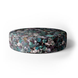 Boutique Ottoman with Frost Flowerbomb fabric
