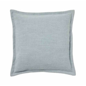 Roma linen blend Seafoam Cushion on white